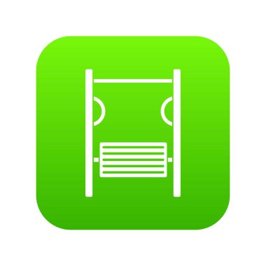 Bahçesi simülatörü simgesi dijital yeşil