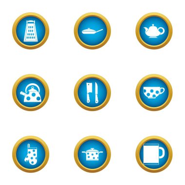 Gale Icons set, düz stil