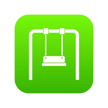 Salıncak simgesi dijital yeşil