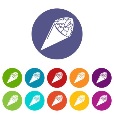 Suşi yemek simgesi, basit siyah stil