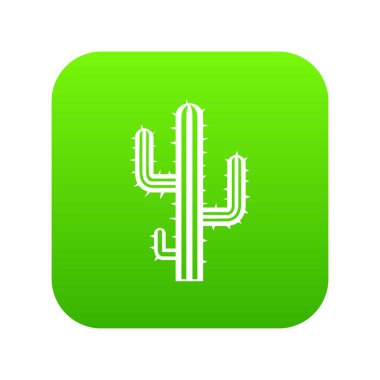 Kaktüs simgesi dijital yeşil