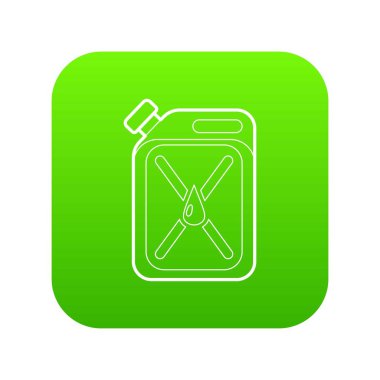 Bidon simgesi yeşil vektör