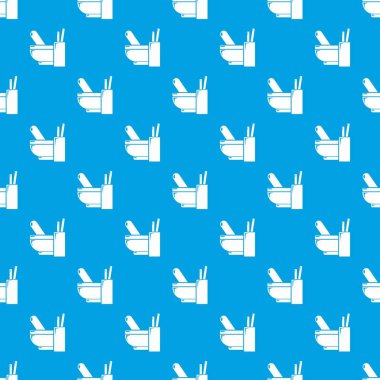 Harç havaneli desen vektör kesintisiz mavi