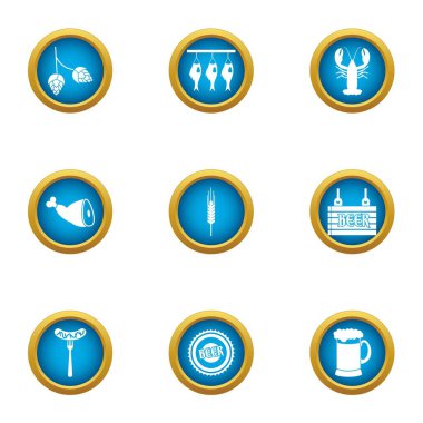 Sakatat Icons set, düz stil