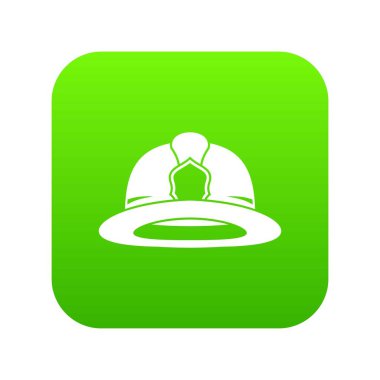 İtfaiyeci kask simgesi dijital yeşil