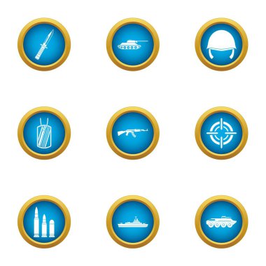 Simgeler kümesi, düz stil vurdu