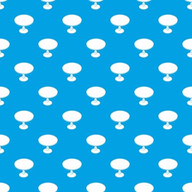 Yuvarlak masa desen vektör kesintisiz mavi