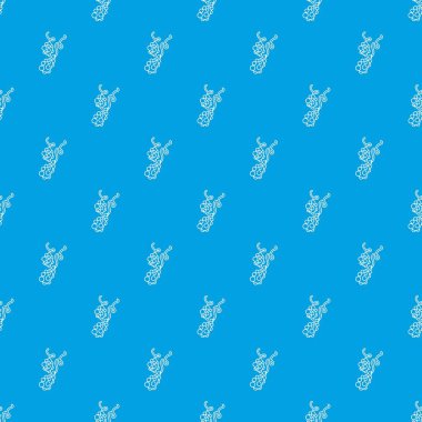 Mikro vibrio desen vektör kesintisiz mavi