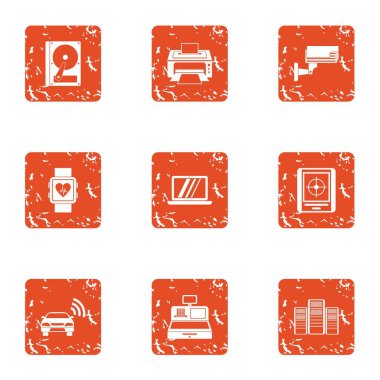 İnformatization simgeler kümesi, grunge tarzı