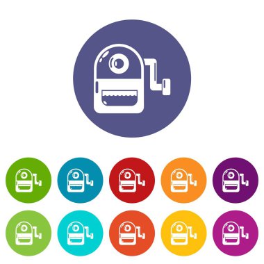 Okul çantası simgesini, basit siyah stil