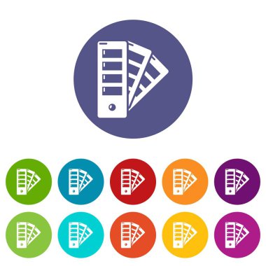 Paleti Kılavuzu simgesi, basit siyah stil