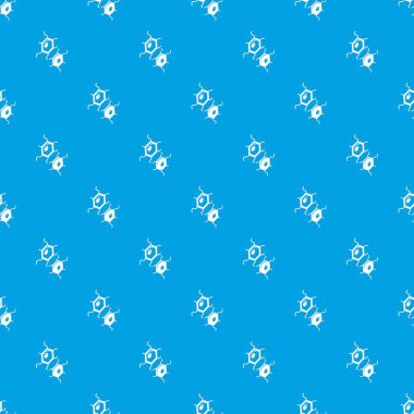 Kuş gribi virüsü desen vektör kesintisiz mavi