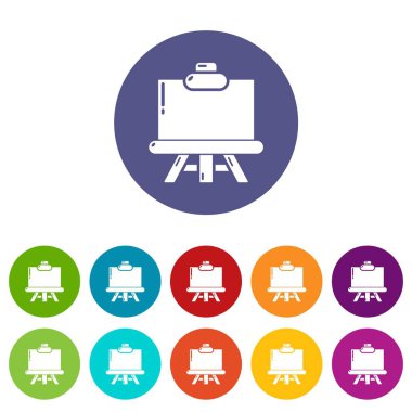 Simge, basit siyah stil tuval