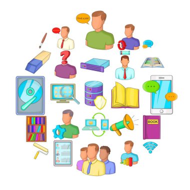 Havale Icons set, karikatür tarzı