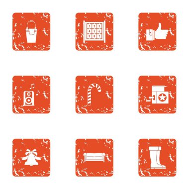 Kış önemsiz şey simgeler kümesi, grunge style