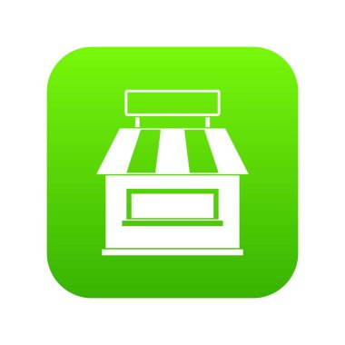 Cephe simgesi dijital yeşil bina Dükkanı