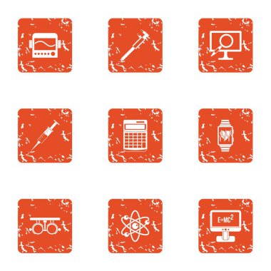 Bilimsel ilerleme simgeler kümesi, grunge tarzı