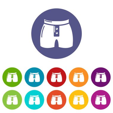 Erkekler kısa moda ikonu, basit siyah stil