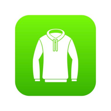 Hoody simgesi dijital yeşil