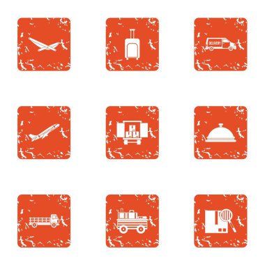 Sevk irsaliyesi simgeler kümesi, grunge tarzı