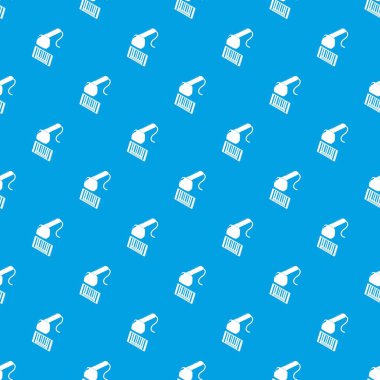 Pazar tarayıcı desen vektör kesintisiz mavi kod