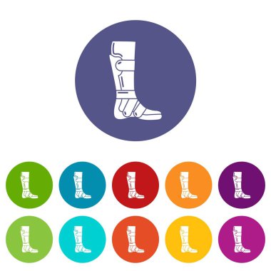 Bacak hizmetli simgesi, basit tarzı.