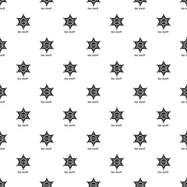 Yıldız Şerif tasarlamak vektör herhangi bir web tasarımı için yinelenen sorunsuz