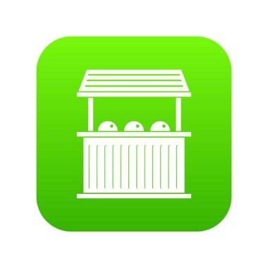 Karnaval fuar standında simgesi dijital yeşil