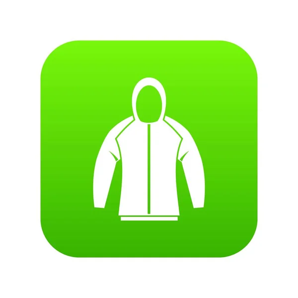 Ícone de camisola verde digital — Vetor de Stock
