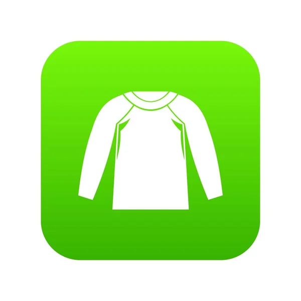 Chaqueta deportiva, icono digital verde — Archivo Imágenes Vectoriales