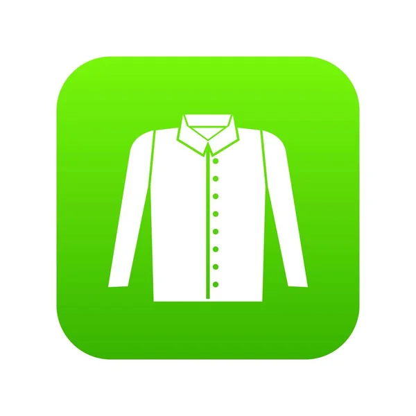 Camisa ícone digital verde — Vetor de Stock