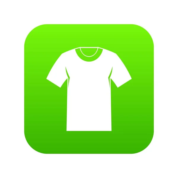 Tshirt ícone verde digital — Vetor de Stock