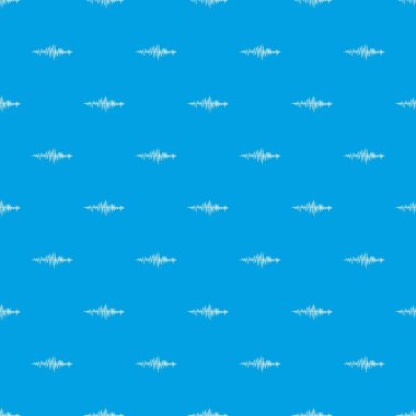 Ses dalgası desen kesintisiz mavi