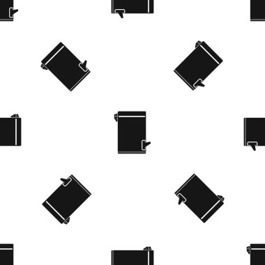 Çöp sorunsuz siyah desen