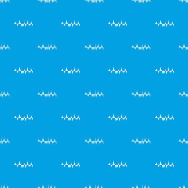 Dijital Ses Ekolayzır teknoloji desen kesintisiz mavi