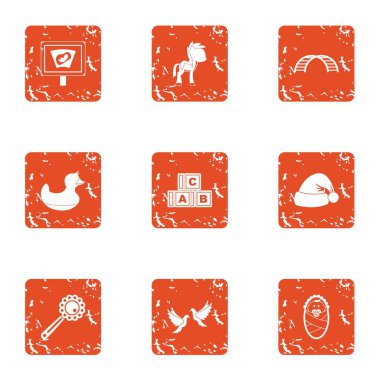 Okul ders simgeler kümesi, grunge tarzı