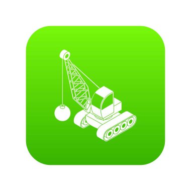 Kamyon yeşil simge vektör yıkmak