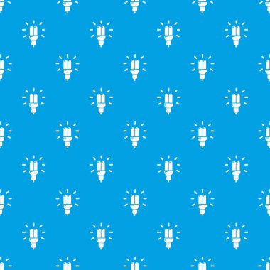 Güç tasarrufu lamba desen vektör kesintisiz mavi