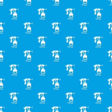 Boya tabancası desen vektör kesintisiz mavi