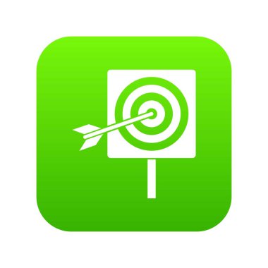 Dart simgesi dijital yeşil