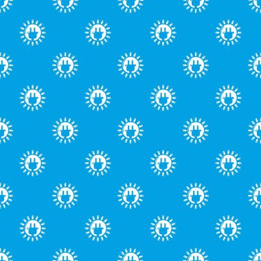 Unplugged elektrik prizinden desen vektör kesintisiz mavi