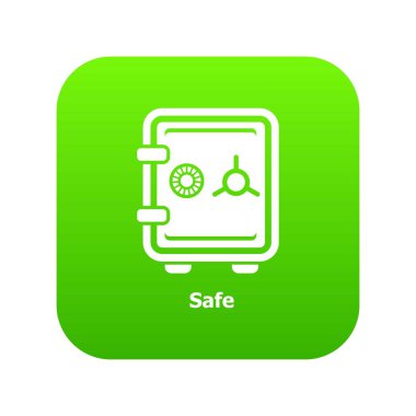 Güvenli simge yeşil vektör