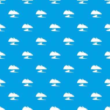 Yeni altın madeni desen vektör kesintisiz mavi