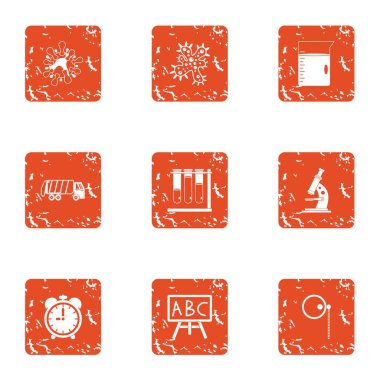 Microworld Icons set, grunge tarzı keşfetmek