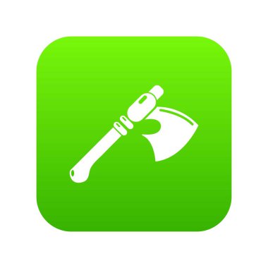 Eski balta silah yeşil simge vektör