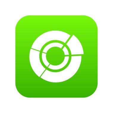 Pasta grafiği Infographic simgesi dijital yeşil için