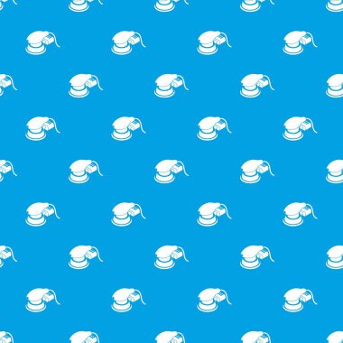 Dairesel sayfası sander desen vektör kesintisiz mavi