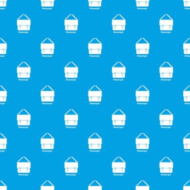 Messenger çanta desen vektör kesintisiz mavi