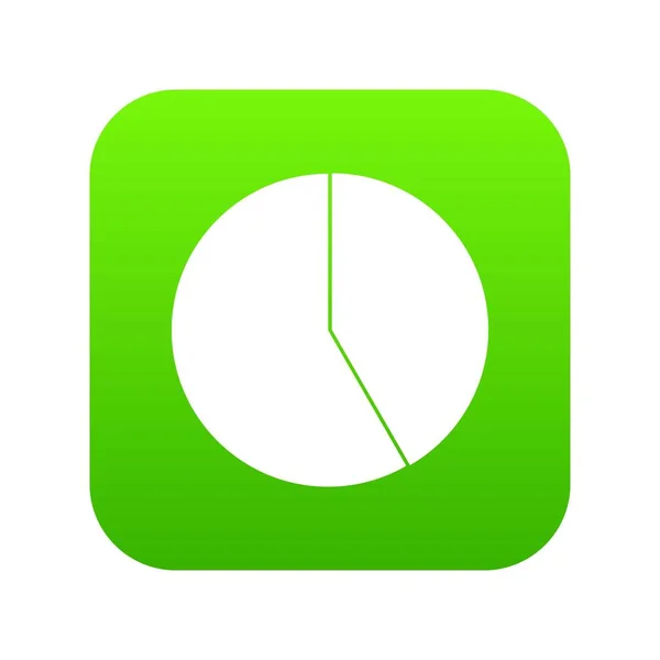 Abstraktní výsečový graf pro obchodní ikonu digitální zelený — Stockový vektor