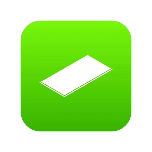 Metalen deelvenster pictogram groen vector — Stockvector